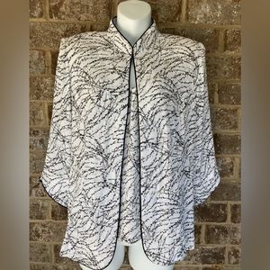 Alex Evenings evening set, 2 pieces with cardigan and tank, size XLarge